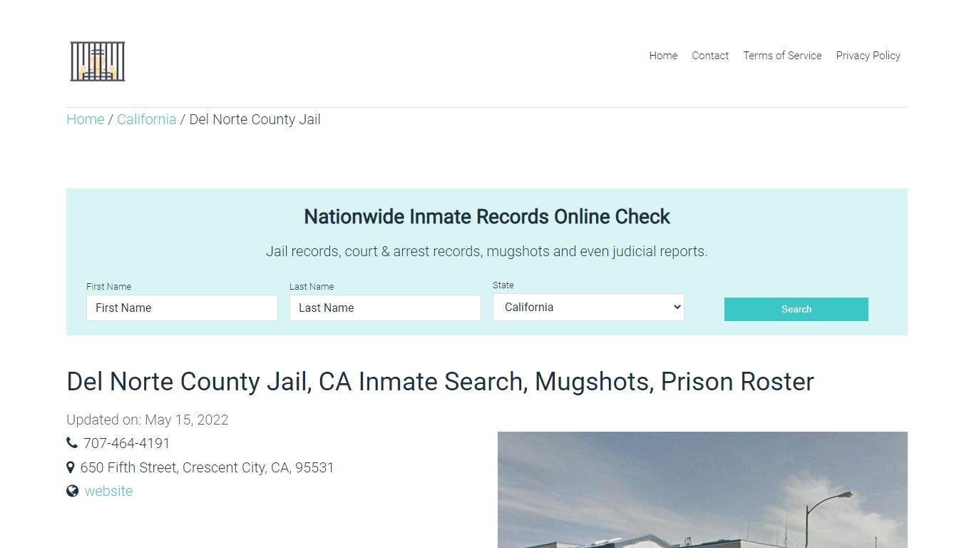 Del Norte County Jail, CA Inmate Search, Mugshots, Prison ...